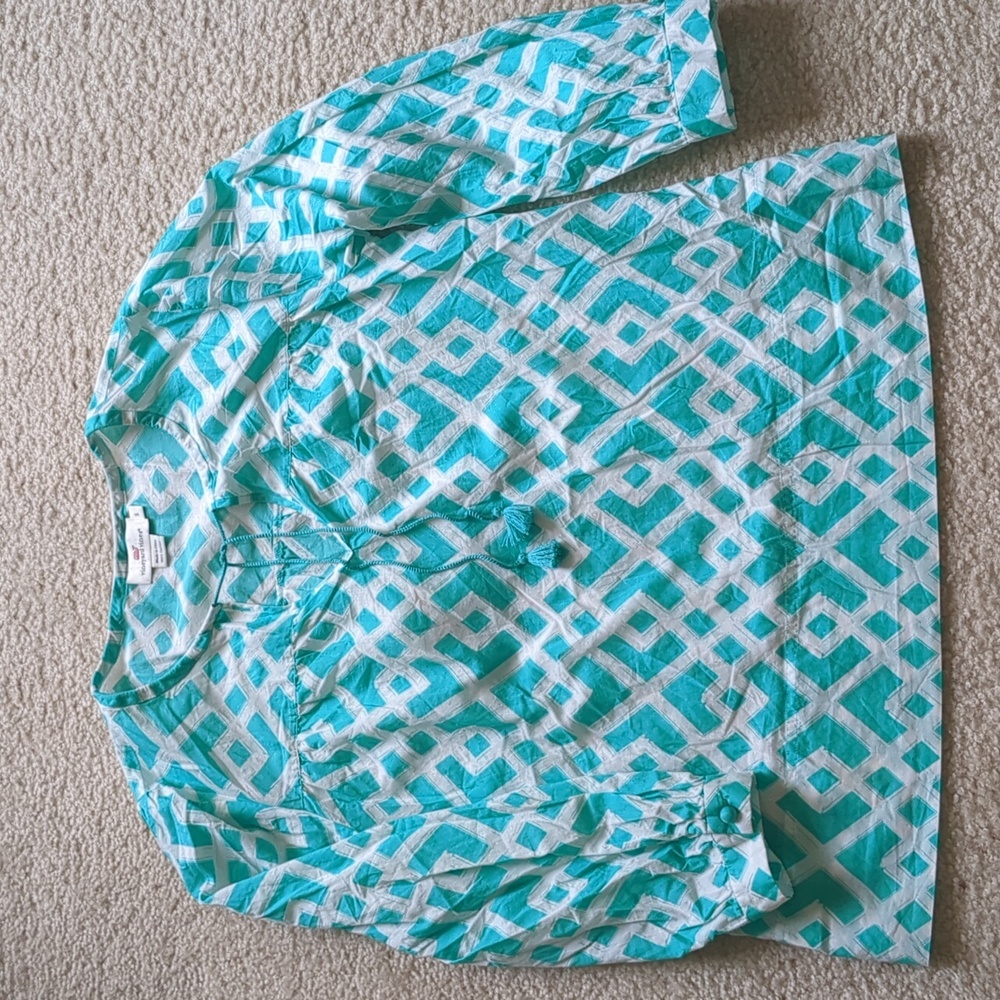 Vineyard Vines Green Women's Top Blouse Small S